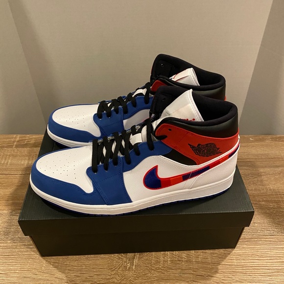 SOLD! Jordan 1 Mid: Multi-Color Swoosh - Picture 3 of 7